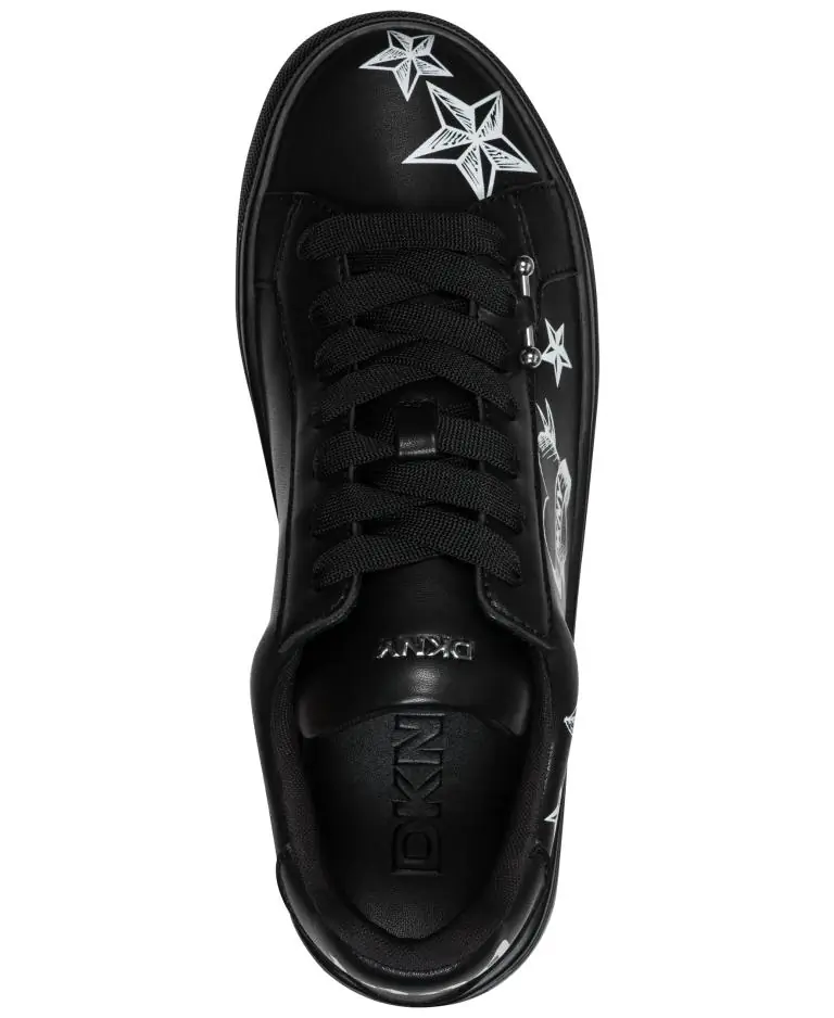 ABENI TATTOO-LACE-K1625442-BLACK WHITE-TOP DOWN VIEW