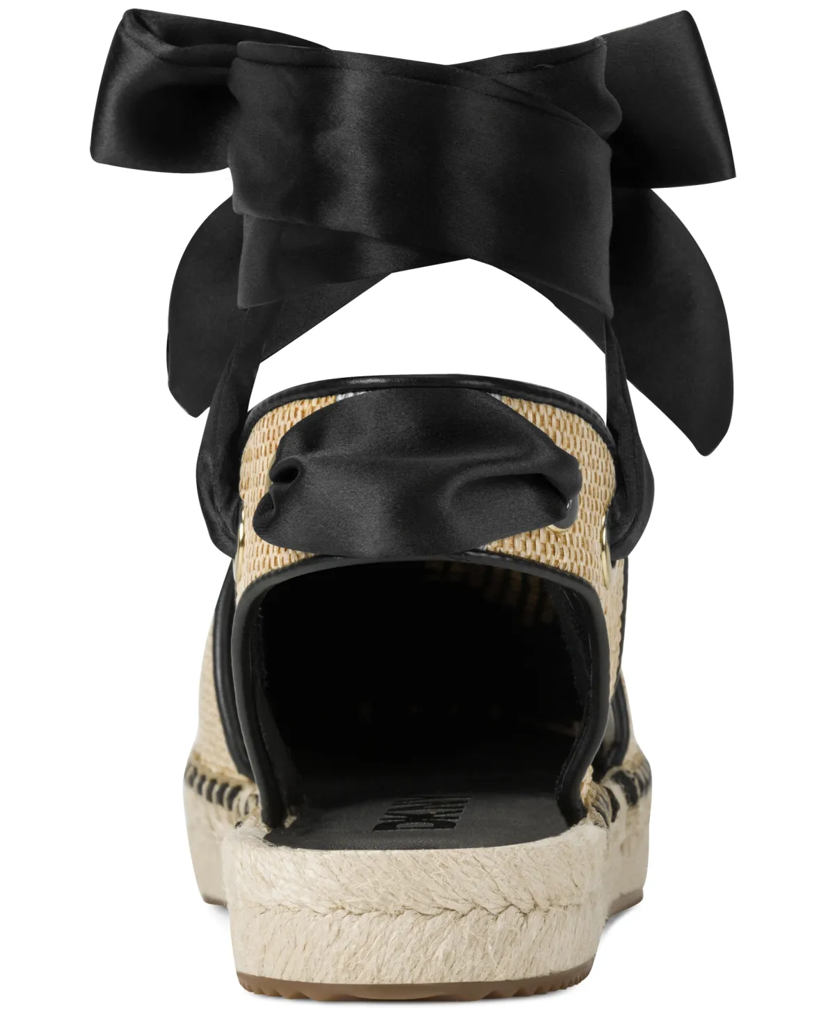 MADELISE-TIE UP FL-K2612113-NATURAL BLACK-BACK VIEW