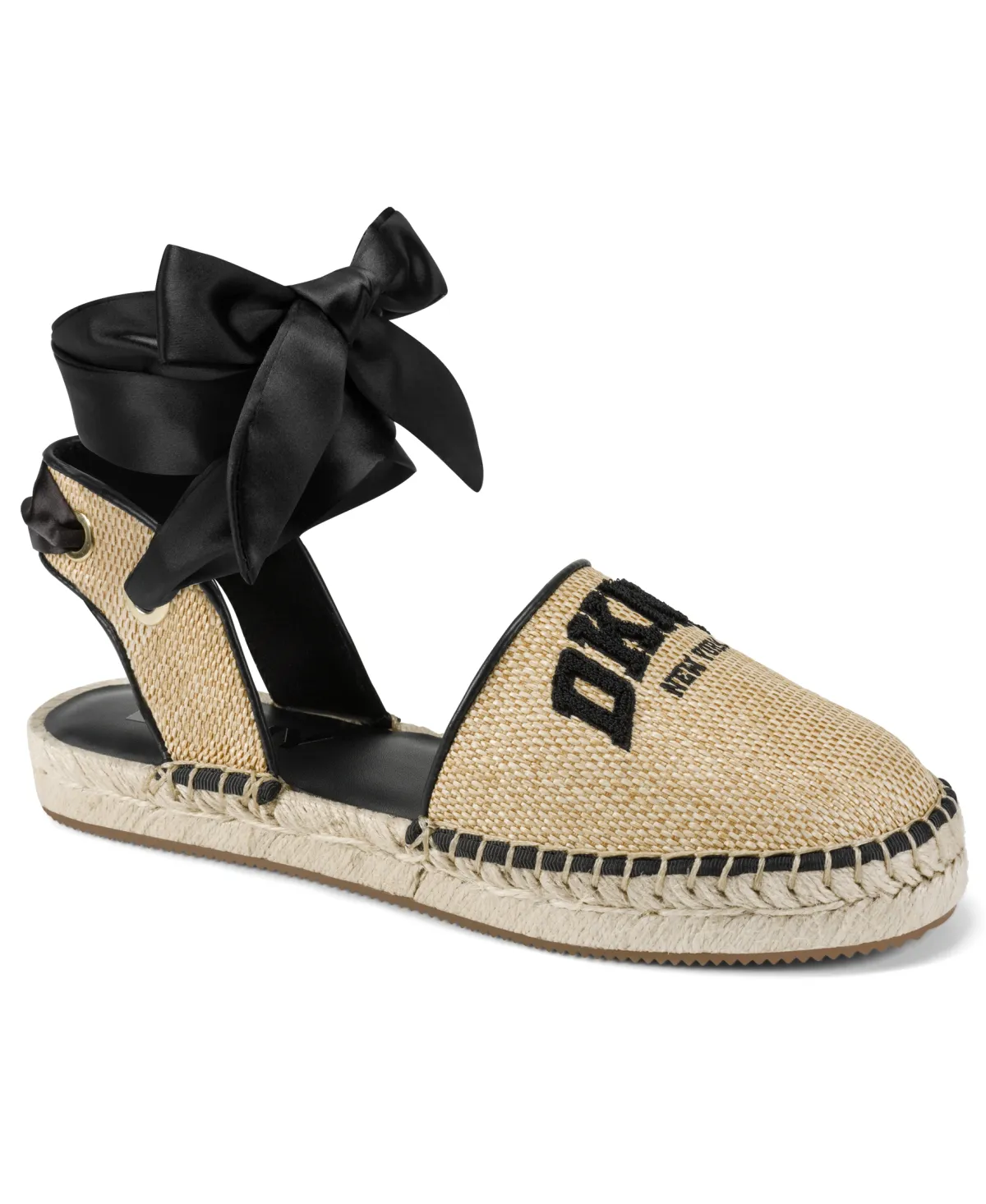 MADELISE-TIE UP FL-K2612113-NATURAL BLACK-3／4 PROFILE VIEW