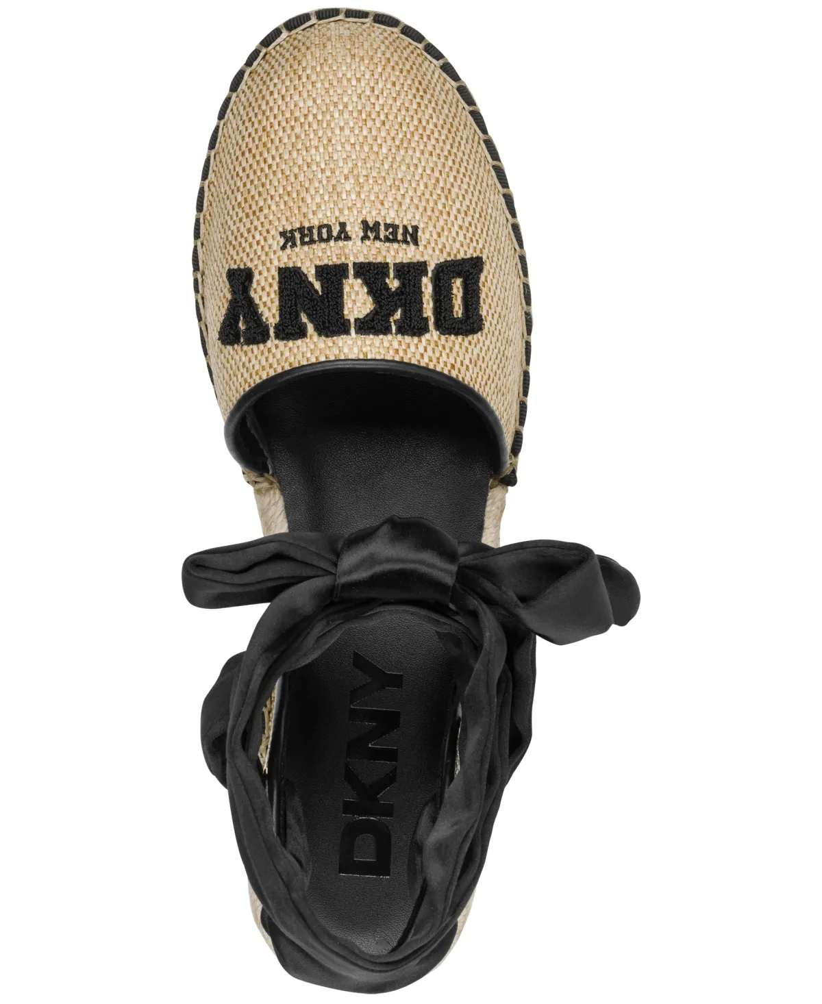 MADELISE-TIE UP FL-K2612113-NATURAL BLACK-TOP DOWN VIEW