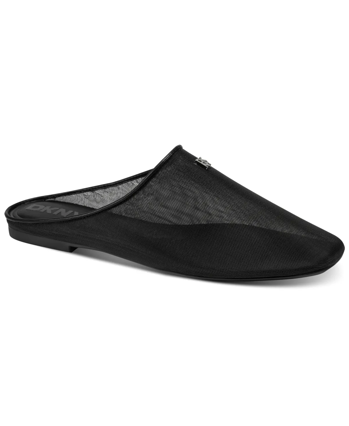 DELMAR MULE-FLAT M-K2677007-BLACK-3／4 PROFILE VIEW