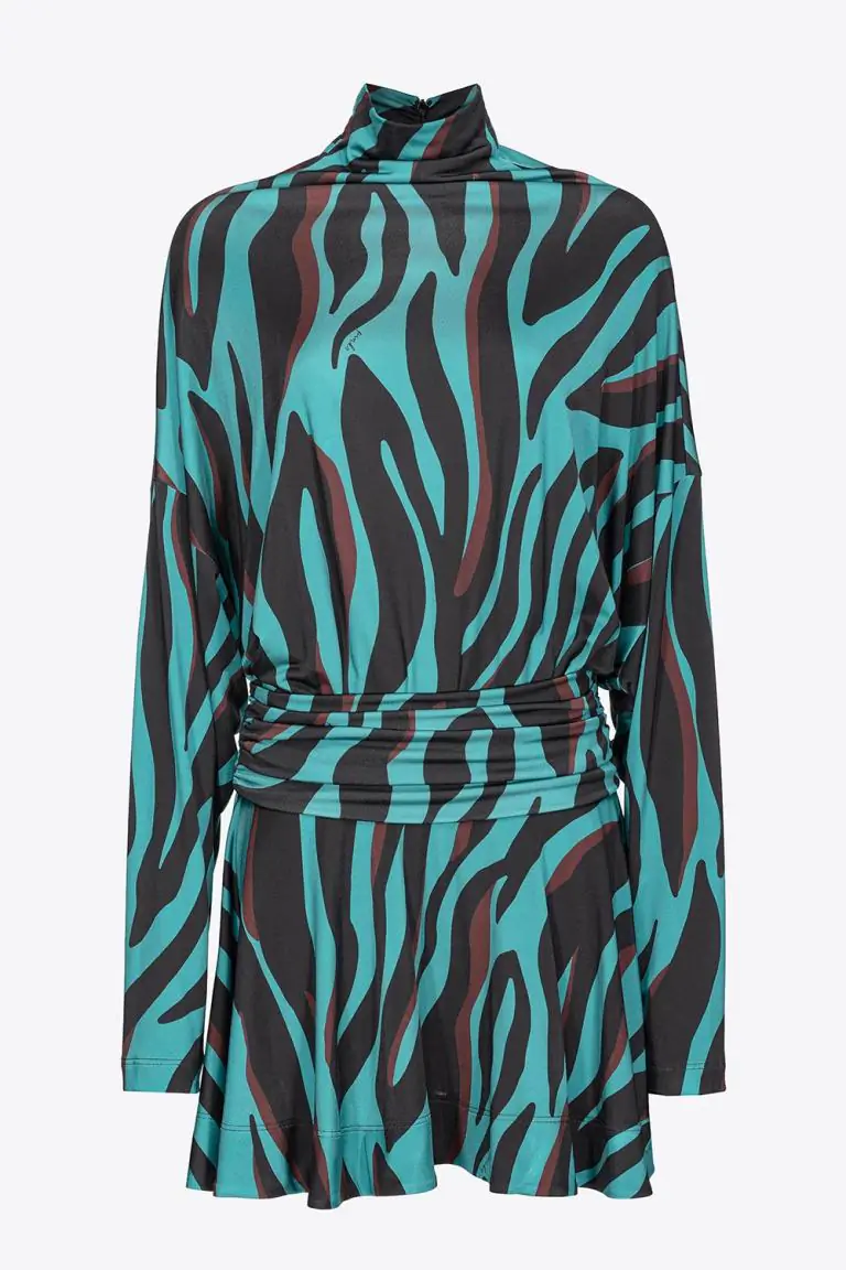 mini-abito-jersey-stampa-zebra-psichedelica-verde-e-nero-e-bordeaux